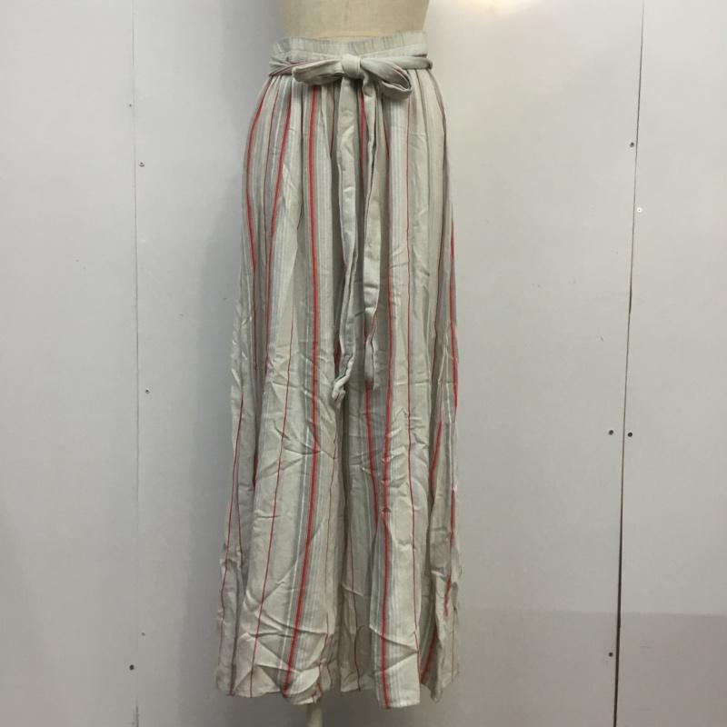 アズールバイマウジー AZUL BY MOUSSY ボトムス ボトムス 250ASS31-J097 リネン混ワイドパンツ S ストライプ マルチカラー / マルチカラー / レディース USED 古着 中古 10067717
