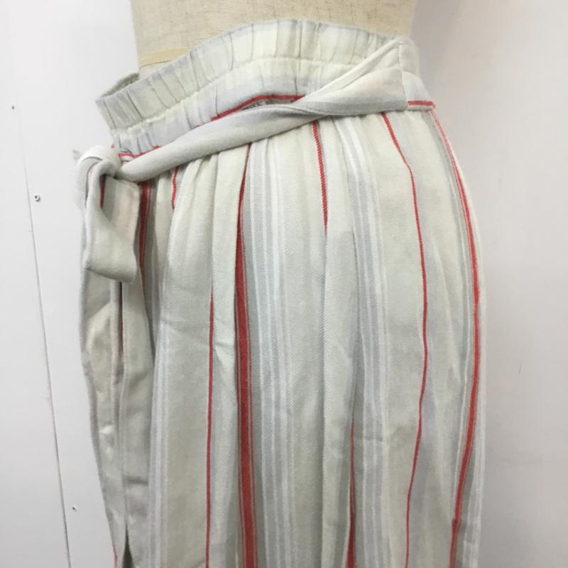 アズールバイマウジー AZUL BY MOUSSY ボトムス ボトムス 250ASS31-J097 リネン混ワイドパンツ S ストライプ マルチカラー / マルチカラー / レディース USED 古着 中古 10067717