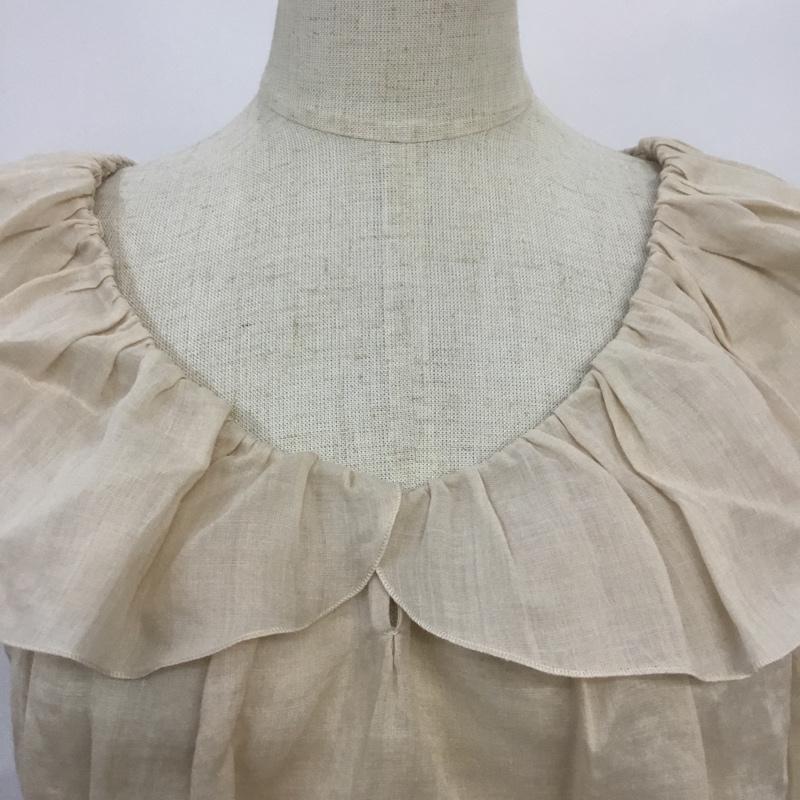 イエナ IENA カットソー 半袖 無地 ベージュ / ベージュ / レディース USED 古着 中古 10067743