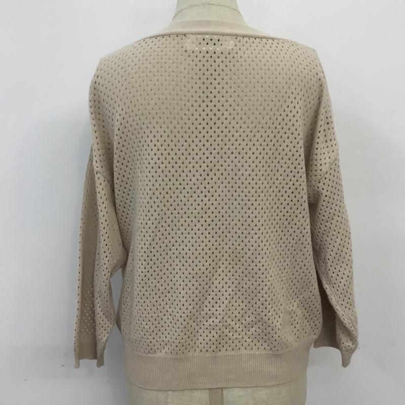 ローリーズファーム LOWRYS FARM カーディガン 長袖 M 無地 ベージュ / ベージュ / レディース USED 古着 中古 10067750