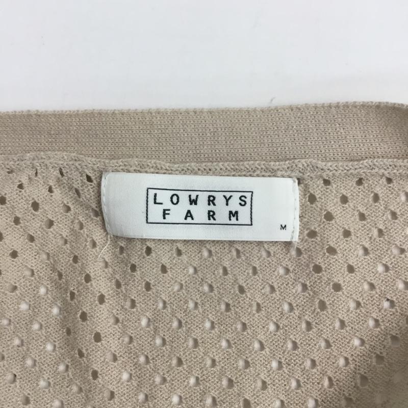 ローリーズファーム LOWRYS FARM カーディガン 長袖 M 無地 ベージュ / ベージュ / レディース USED 古着 中古 10067750