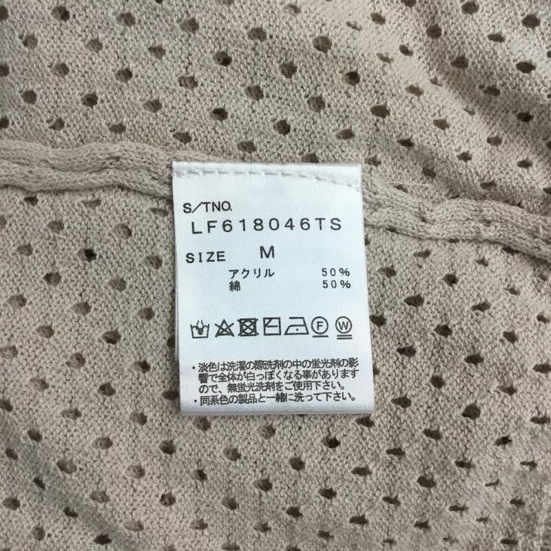 ローリーズファーム LOWRYS FARM カーディガン 長袖 M 無地 ベージュ / ベージュ / レディース USED 古着 中古 10067750