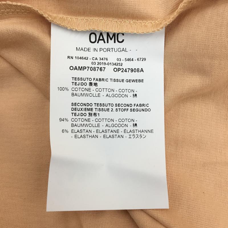 オーエーエムシー OAMC Tシャツ 半袖 L プリント 桃 / ピンク / メンズ USED 古着 中古 10067868