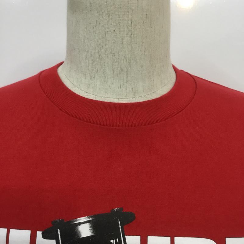 ウ゛ィジュアルリポーツ VISUALREPORTS Tシャツ 半袖 クルーネック ロゴ L プリント 赤 / レッド / メンズ USED 古着 中古 10067938