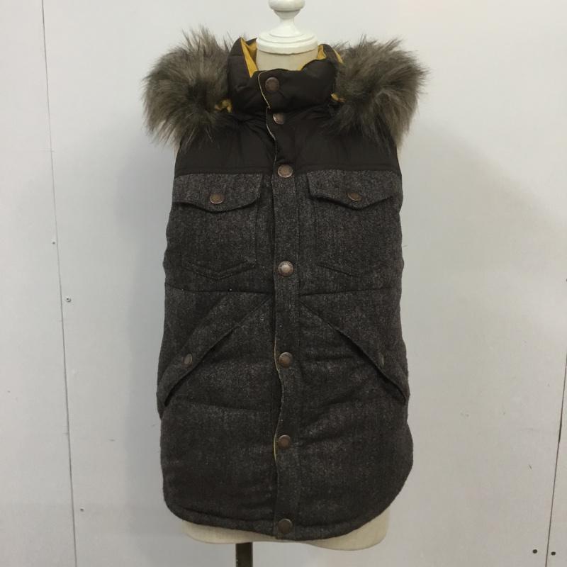 トミーヒルフィガー TOMMY HILFIGER ベスト ベスト 12-4613401-520 ダウン フェザー リバーシブル S 無地 マスタード / マスタード / X 茶 / ブラウン / X ベージュ / ベージュ / レディース USED 古着 中古 10067967