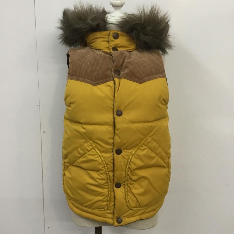 トミーヒルフィガー TOMMY HILFIGER ベスト ベスト 12-4613401-520 ダウン フェザー リバーシブル S 無地 マスタード / マスタード / X 茶 / ブラウン / X ベージュ / ベージュ / レディース USED 古着 中古 10067967