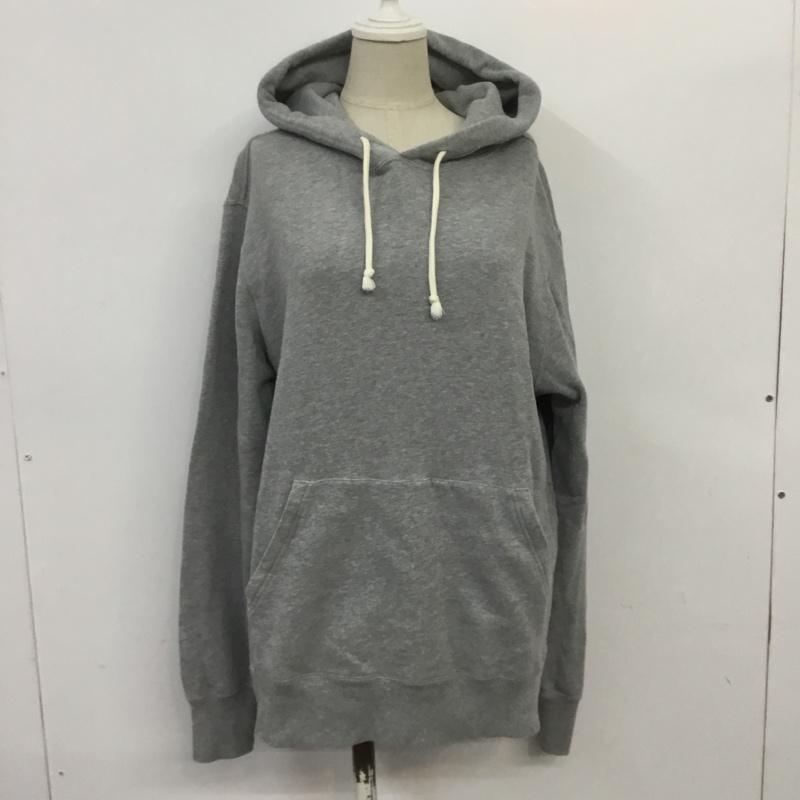 チャンピオン Champion パーカー 長袖 C8-L111R プルオーバー フーディー フロントポケット L ワンポイント 灰 / グレー / レディース USED 古着 中古 10068062