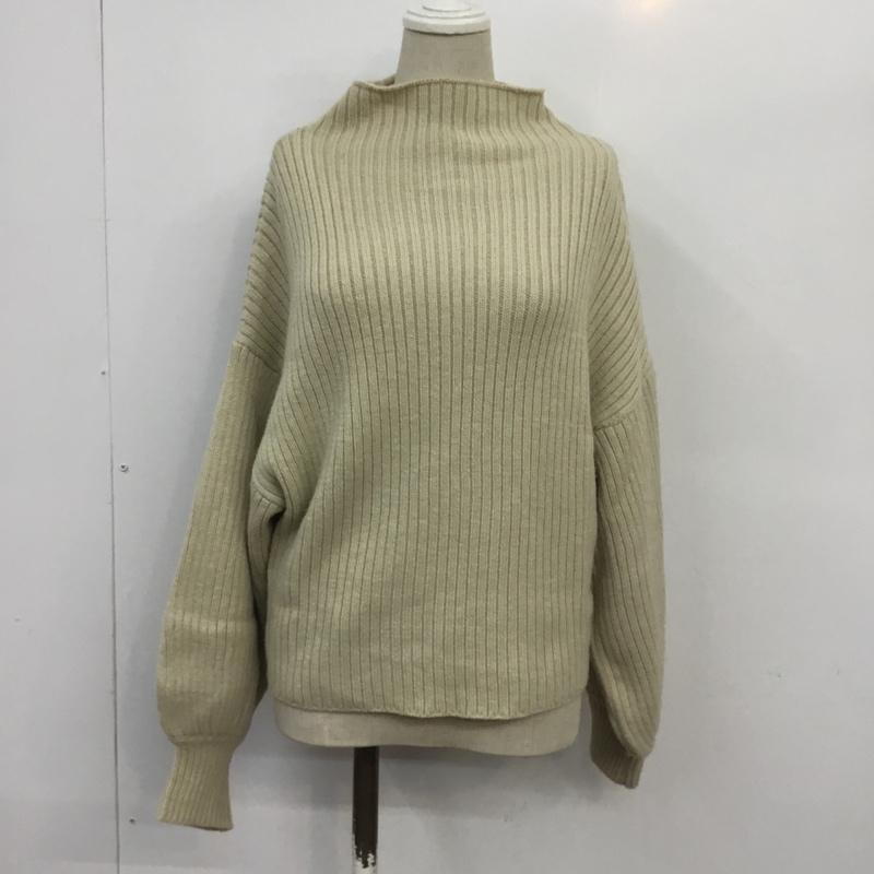 スライ SLY ニット、セーター 長袖 030CSA70-0490 ボリュームリブスリーブTOPS FREE 無地 アイボリー / アイボリー / レディース USED 古着 中古 10068081