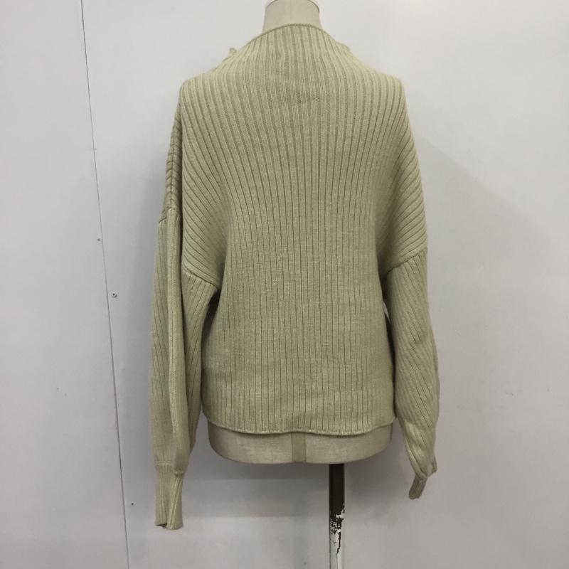 スライ SLY ニット、セーター 長袖 030CSA70-0490 ボリュームリブスリーブTOPS FREE 無地 アイボリー / アイボリー / レディース USED 古着 中古 10068081