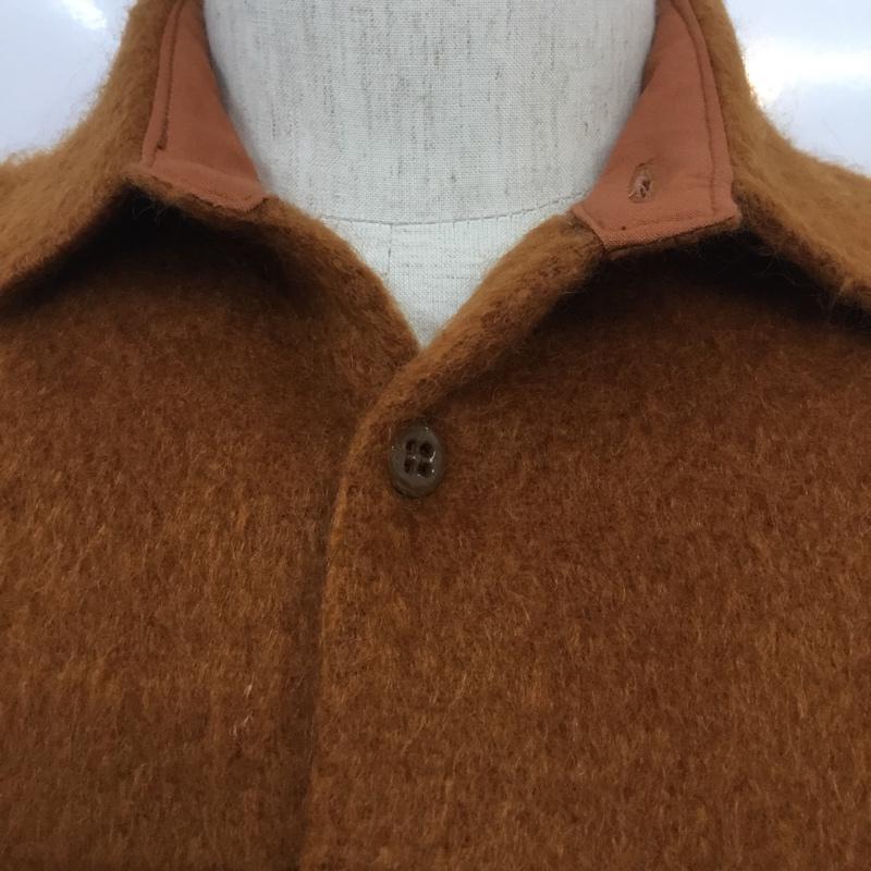 オンブレ・ニーニョ Hombre Nino シャツ、ブラウス 長袖 HN0212-SH-0002 ウール混 M 無地 橙 / オレンジ / メンズ USED 古着 中古 10068097
