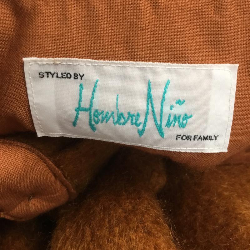 オンブレ・ニーニョ Hombre Nino シャツ、ブラウス 長袖 HN0212-SH-0002 ウール混 M 無地 橙 / オレンジ / メンズ USED 古着 中古 10068097