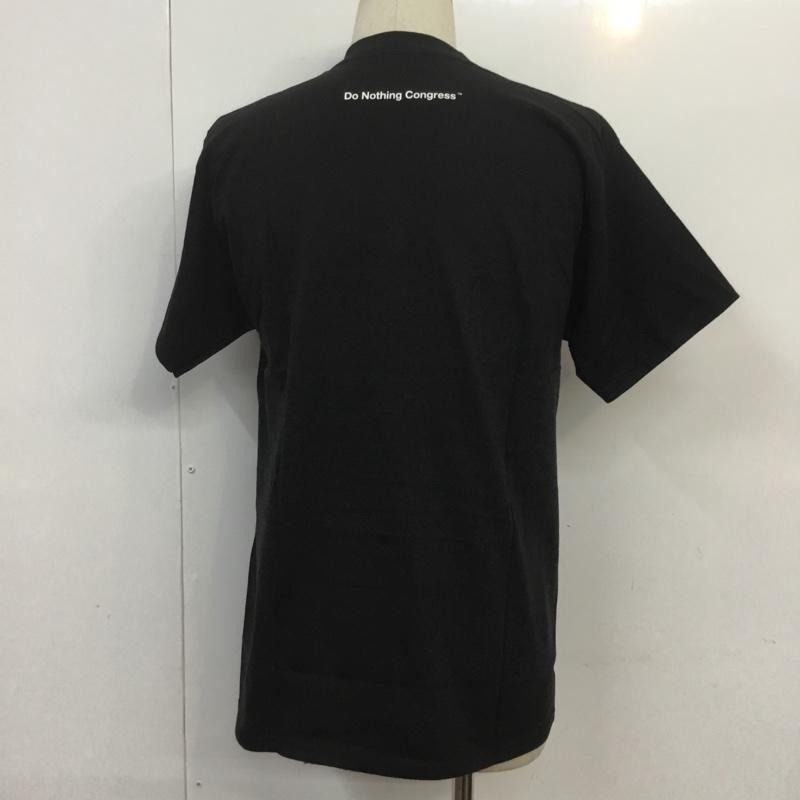 ドゥーナッシングコングレス do nothing congress Tシャツ 半袖 クルーネック MELODY TEE プリント M ロゴ、文字 黒 / ブラック / メンズ USED 古着 中古 10068111