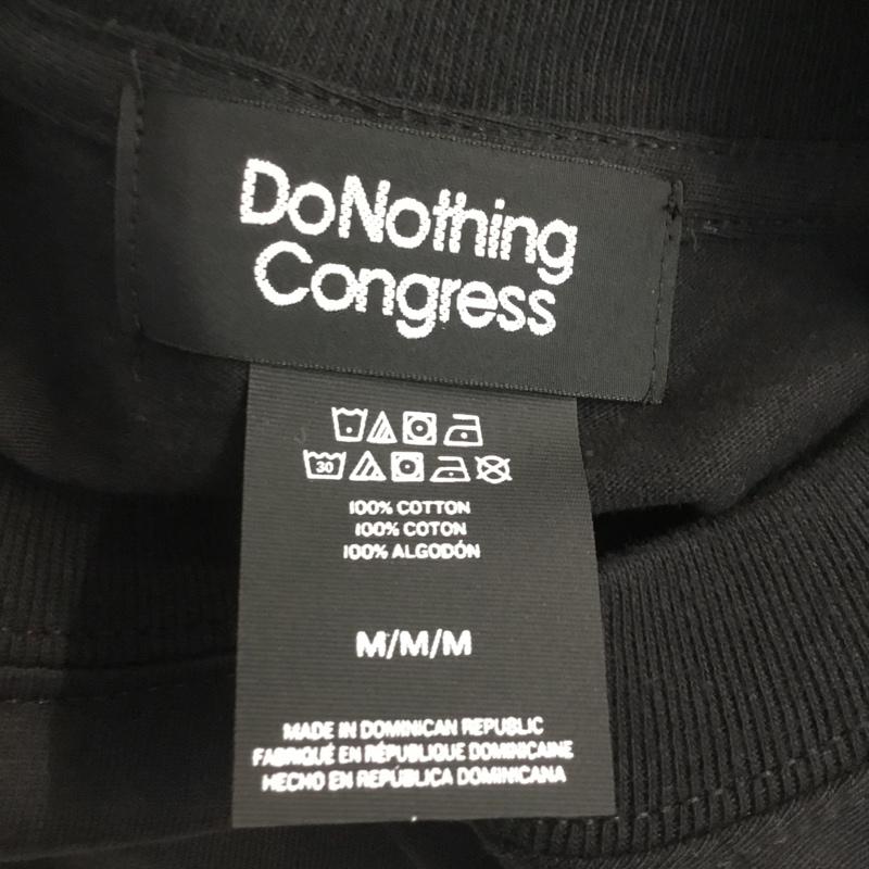 ドゥーナッシングコングレス do nothing congress Tシャツ 半袖 クルーネック MELODY TEE プリント M ロゴ、文字 黒 / ブラック / メンズ USED 古着 中古 10068111