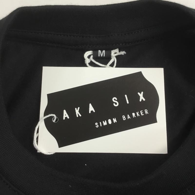エーケーエーシックス AKA SIX Tシャツ 半袖 COWBOYS 3COLOUR PRINT T-SHIRT SIMON BARKER フラグメント タグ付き M プリント 黒 / ブラック / メンズ USED 古着 中古 10068114