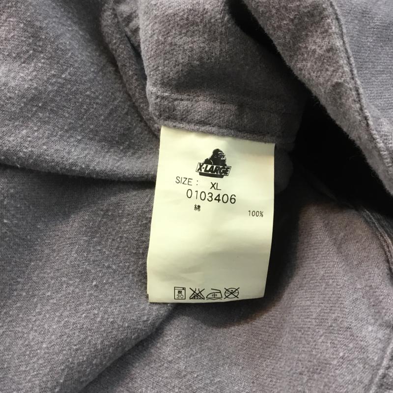 エクストララージ XLARGE シャツ、ブラウス 長袖 0103406 XL 星 灰 / グレー / X 黒 / ブラック / メンズ USED 古着 中古 10068133