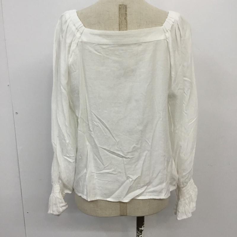 ローリーズファーム LOWRYS FARM シャツ、ブラウス 長袖 FREE 無地 白 / ホワイト / レディース USED 古着 中古 10068227