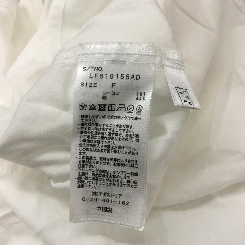 ローリーズファーム LOWRYS FARM シャツ、ブラウス 長袖 FREE 無地 白 / ホワイト / レディース USED 古着 中古 10068227