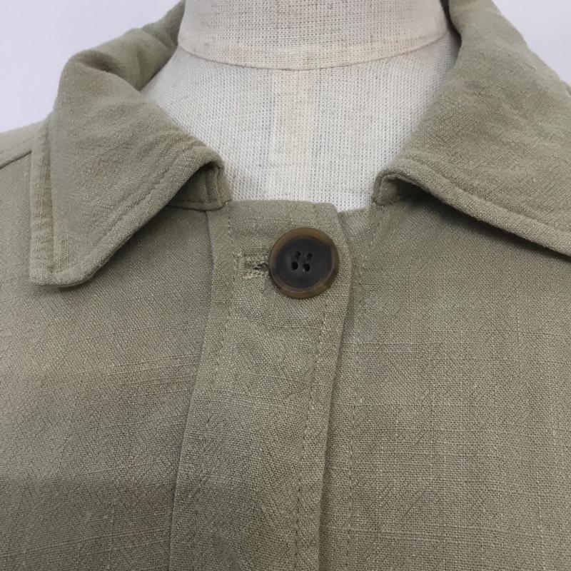 アズールバイマウジー AZUL BY MOUSSY シャツ、ブラウス 長袖 250ESM30-055C LOOSE DOLMAN SHIRT JACKET オーバーサイズ M 無地 カーキ / カーキ / レディース USED 古着 中古 10068246
