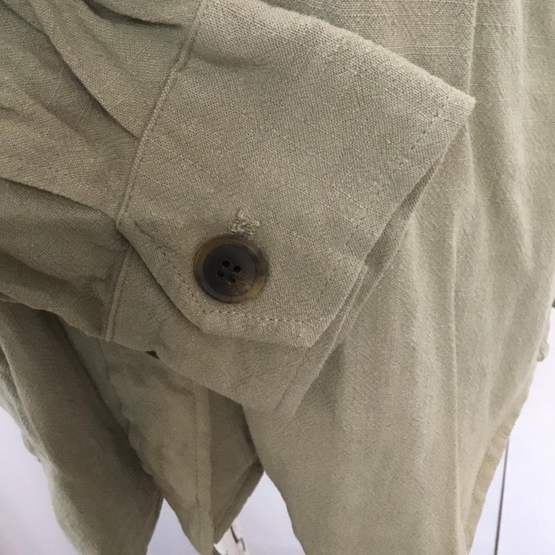 アズールバイマウジー AZUL BY MOUSSY シャツ、ブラウス 長袖 250ESM30-055C LOOSE DOLMAN SHIRT JACKET オーバーサイズ M 無地 カーキ / カーキ / レディース USED 古着 中古 10068246