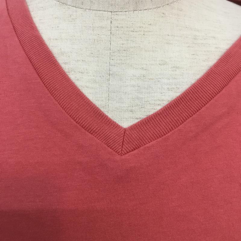 ポロラルフローレン POLO RALPH LAUREN Tシャツ 半袖 PRL Vネック L ワンポイント 桃 / ピンク / メンズ USED 古着 中古 10068269