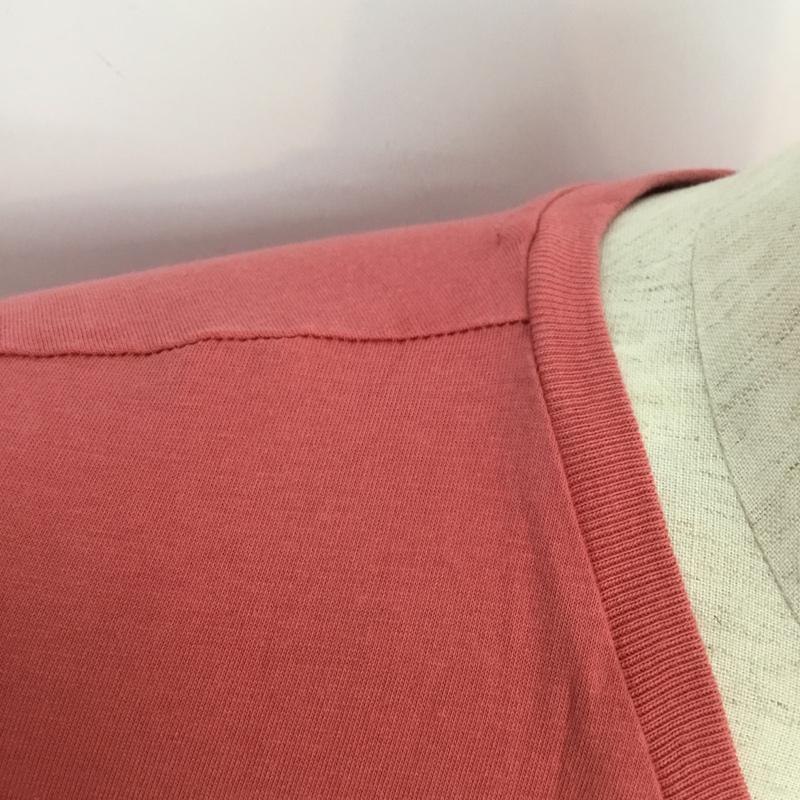ポロラルフローレン POLO RALPH LAUREN Tシャツ 半袖 PRL Vネック L ワンポイント 桃 / ピンク / メンズ USED 古着 中古 10068269