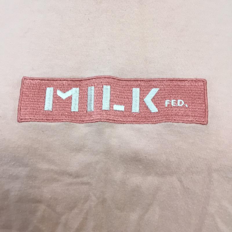 ミルク MILK Tシャツ 半袖 S 無地 桃 / ピンク / レディース USED 古着 中古 10068303