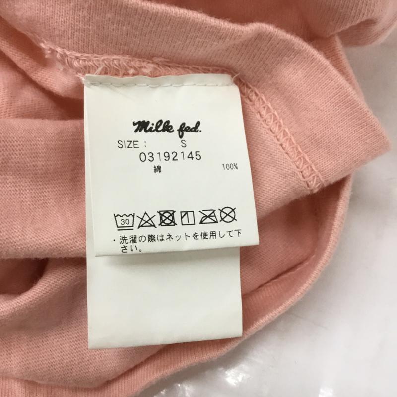 ミルク MILK Tシャツ 半袖 S 無地 桃 / ピンク / レディース USED 古着 中古 10068303