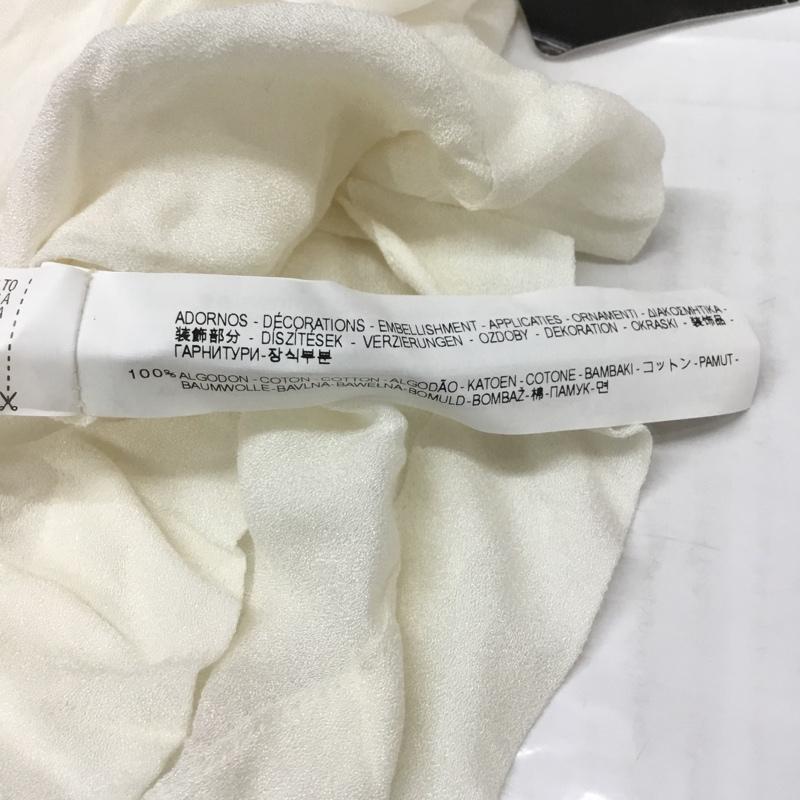 ザラベーシック ZARA BASIC カットソー 半袖 タグ付 XL 無地 白 / ホワイト /  レディース USED 古着 中古 10068306