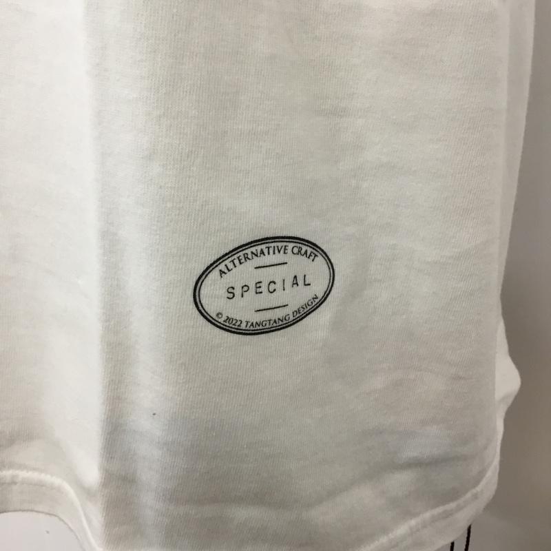 タンタン TANG TANG Tシャツ 半袖 T-4113 MOTHERF**KER ボックスロゴ タグ付き XL プリント 白 / ホワイト / メンズ USED 古着 中古 10068345