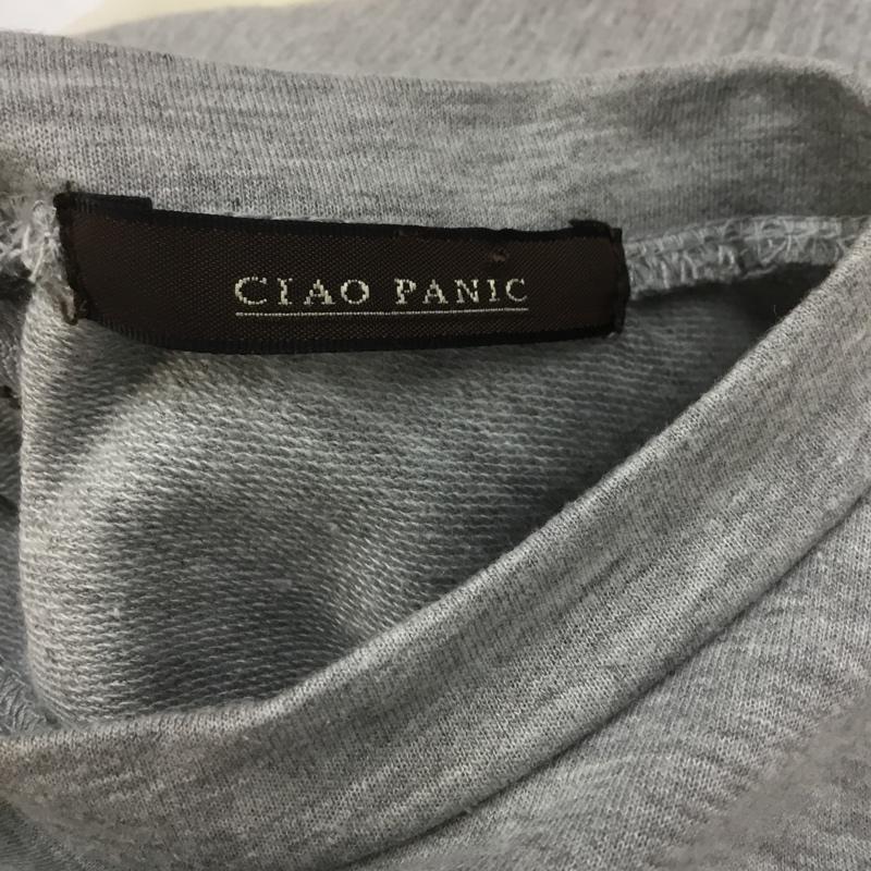 チャオパニック CIAOPANIC カットソー 七分袖 FREE 無地 灰 / グレー / レディース USED 古着 中古 10068365
