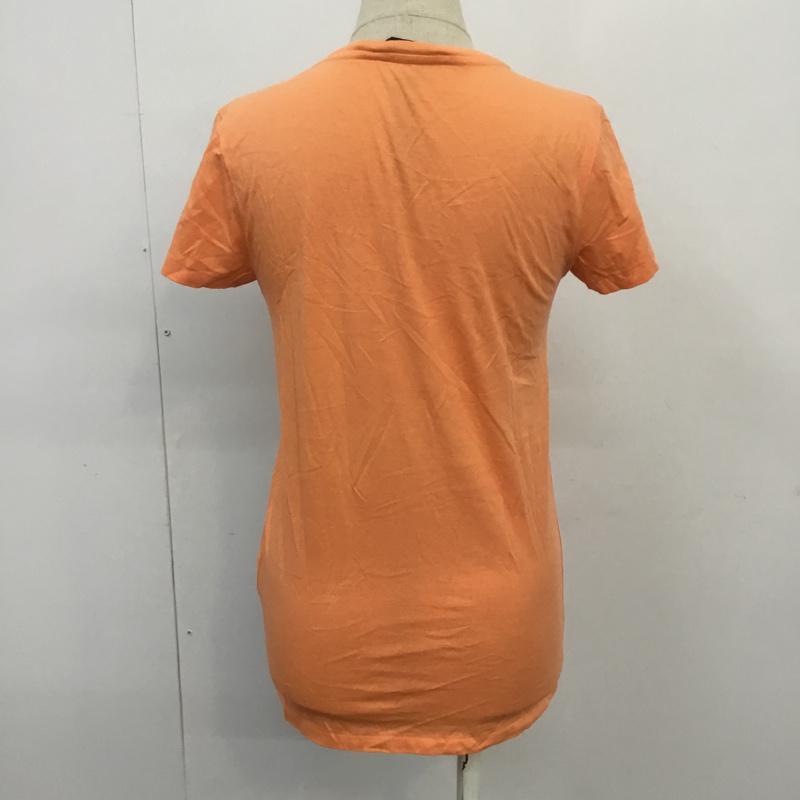 ラルフローレンスポーツ RALPH LAUREN SPORT Tシャツ 半袖 Vネック S ワンポイント 橙 / オレンジ / レディース USED 古着 中古 10068370