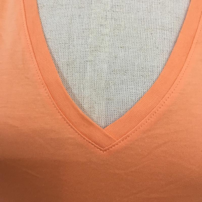 ラルフローレンスポーツ RALPH LAUREN SPORT Tシャツ 半袖 Vネック S ワンポイント 橙 / オレンジ / レディース USED 古着 中古 10068370