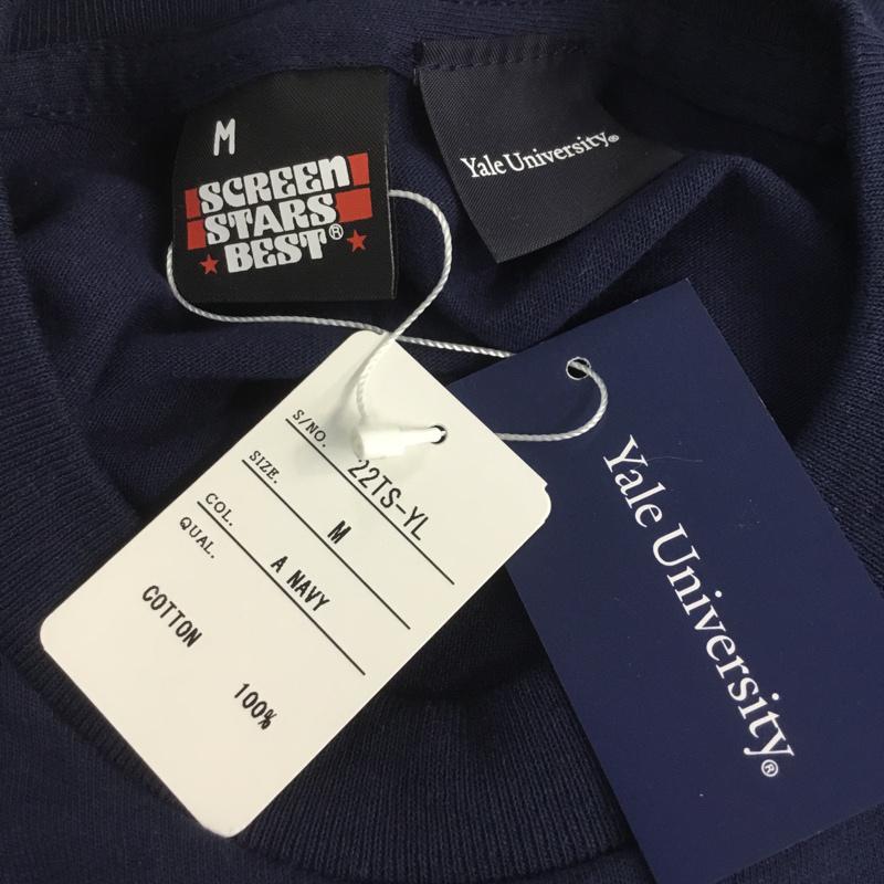 スクリーンスターズ SCREEN STARS Tシャツ 半袖 22TS-YL タグ付き YALE CREW M ロゴ、文字 紺 / ネイビー / メンズ USED 古着 中古 10068378