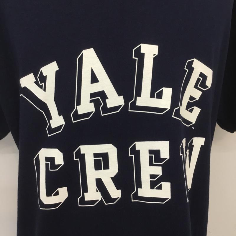 スクリーンスターズ SCREEN STARS Tシャツ 半袖 22TS-YL タグ付き YALE CREW L ロゴ、文字 紺 / ネイビー / メンズ USED 古着 中古 10068383