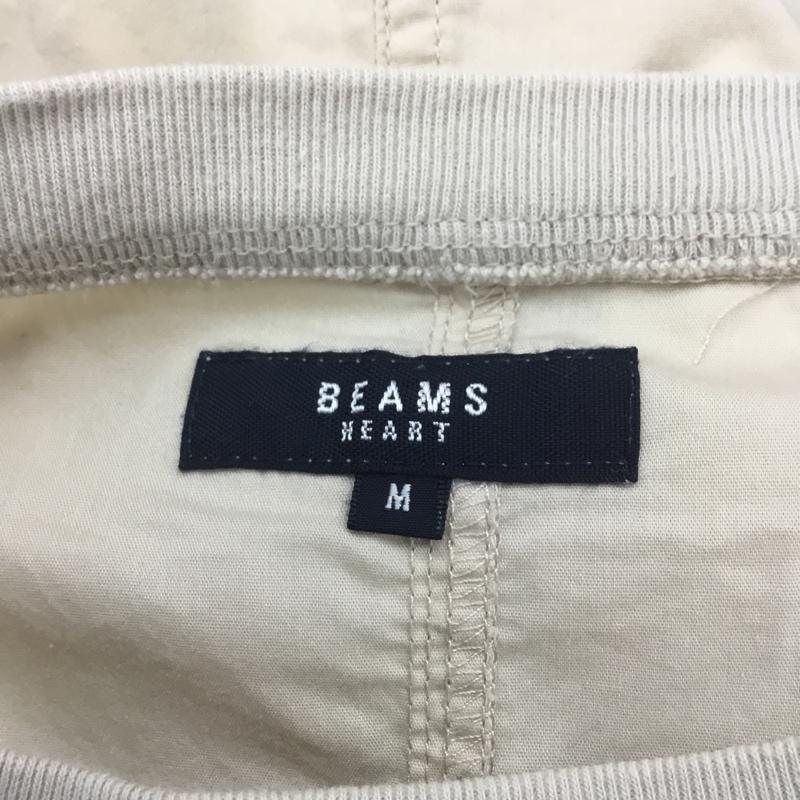 ビームス ハート BEAMS HEART カットソー 半袖 42-04-0120-147 クロス BIG Tシャツ M 無地 ベージュ / ベージュ / メンズ USED 古着 中古 10068388