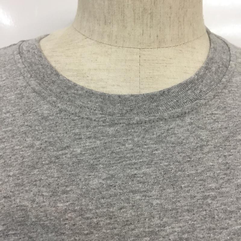 チャンピオン Champion Tシャツ 半袖 クルーネック L ワンポイント 灰 / グレー / メンズ USED 古着 中古 10068390