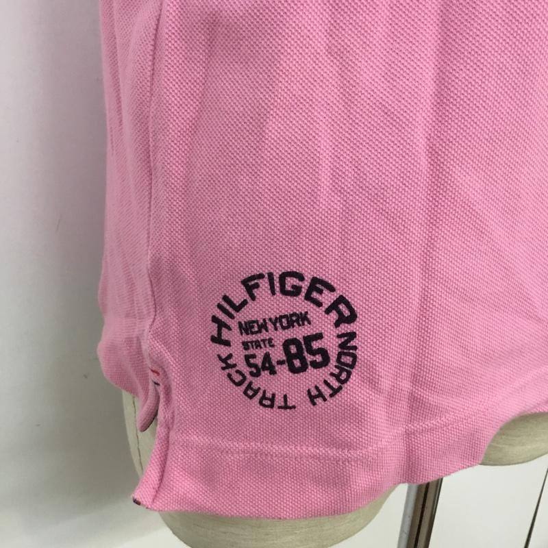 トミーヒルフィガー TOMMY HILFIGER ポロシャツ 半袖 S 無地 桃 / ピンク / メンズ USED 古着 中古 10068397