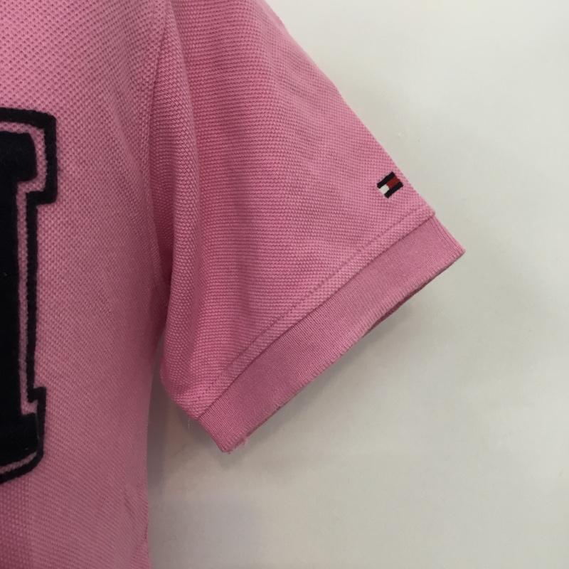 トミーヒルフィガー TOMMY HILFIGER ポロシャツ 半袖 S 無地 桃 / ピンク / メンズ USED 古着 中古 10068397
