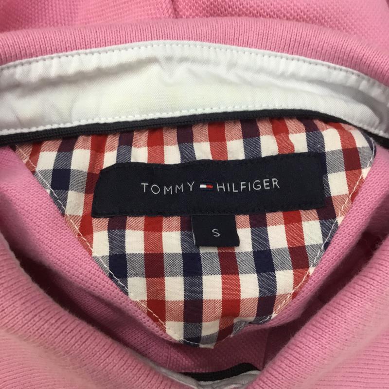 トミーヒルフィガー TOMMY HILFIGER ポロシャツ 半袖 S 無地 桃 / ピンク / メンズ USED 古着 中古 10068397