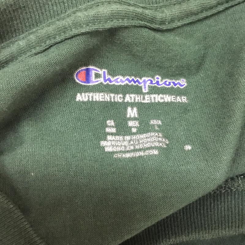 チャンピオン Campion Tシャツ 半袖 M 無地 緑 / グリーン / メンズ USED 古着 中古 10068399