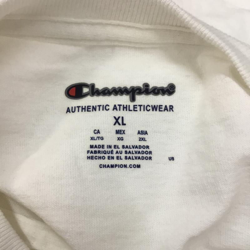 チャンピオン Campion Tシャツ 半袖 XL 無地 白 / ホワイト / メンズ USED 古着 中古 10068403