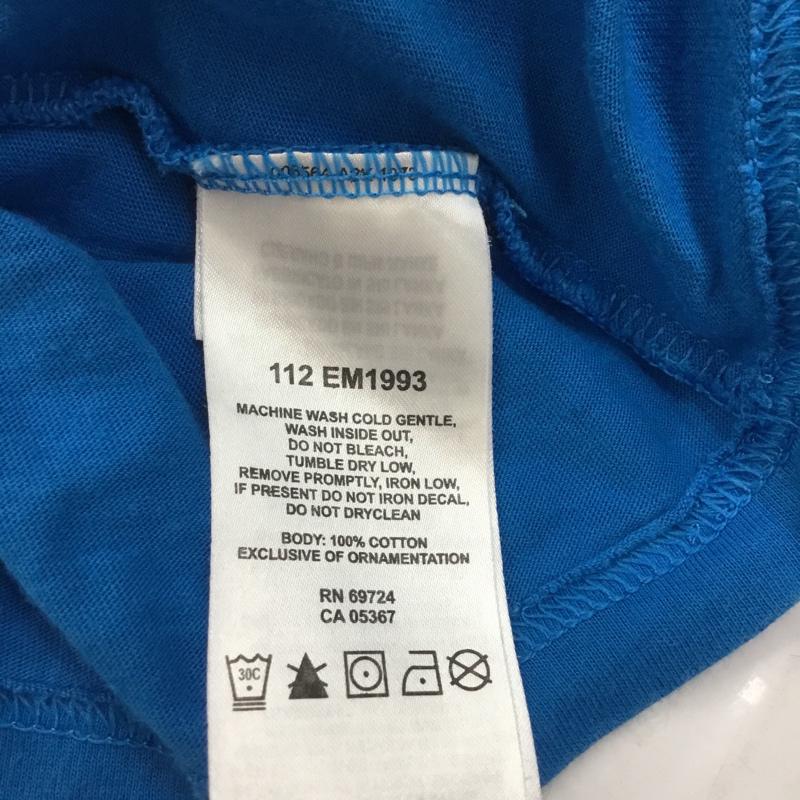 コロンビア Columbia Tシャツ 半袖 112 EM1993 クルーネック S プリント 青 / ブルー / メンズ USED 古着 中古 10068404
