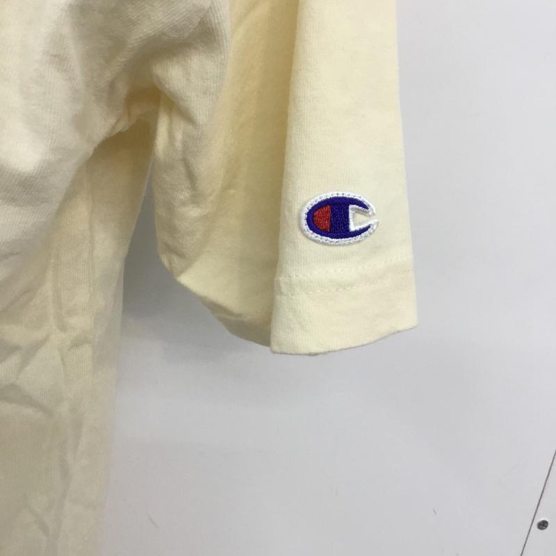 チャンピオン Campion Tシャツ 半袖 L 無地 アイボリー / アイボリー / メンズ USED 古着 中古 10068405