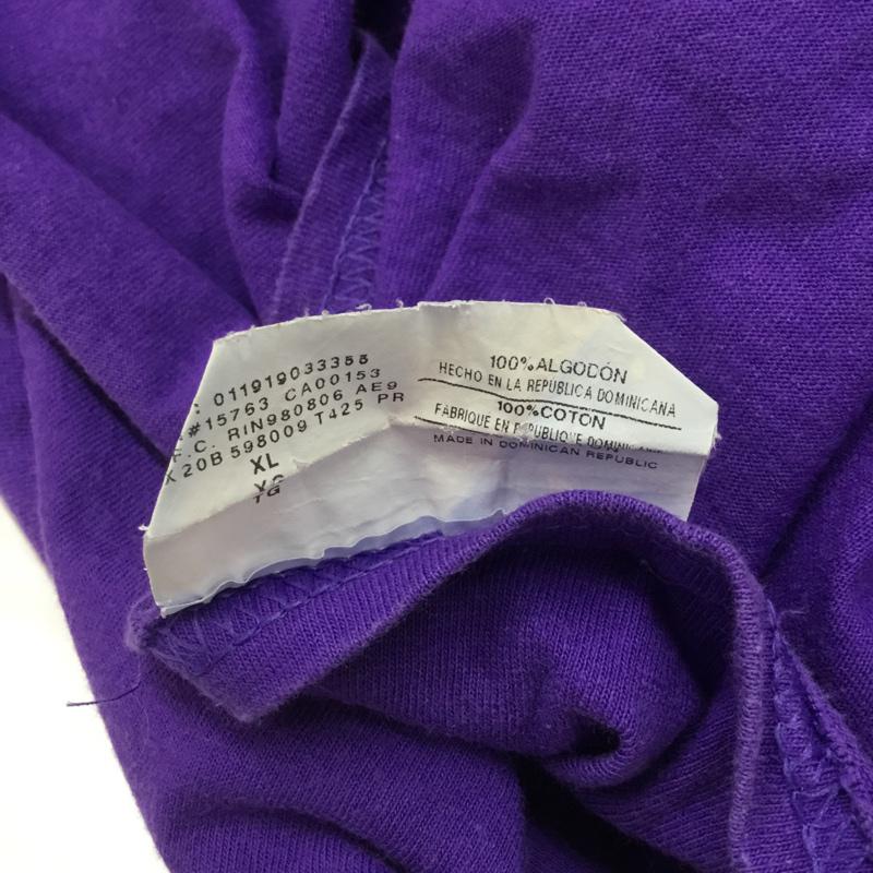 チャンピオン Campion Tシャツ 半袖 XL 無地 紫 / パープル / メンズ USED 古着 中古 10068408