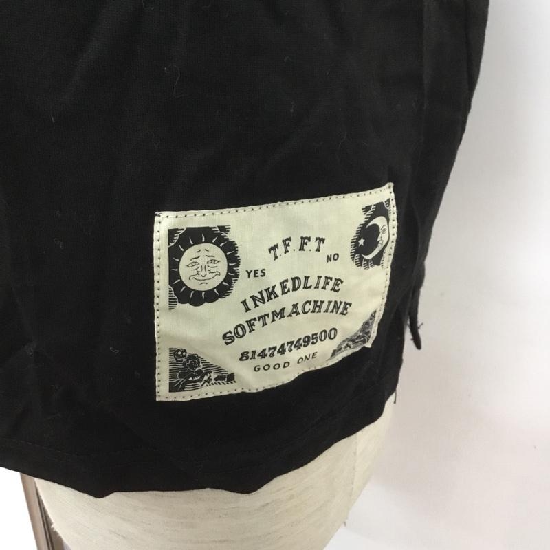 ソフトマシーン Softmachine ポロシャツ 半袖 ボタンダウン L 無地 黒 / ブラック / メンズ USED 古着 中古 10068411