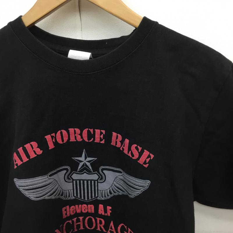 ヒューストン HOUSTON Tシャツ 半袖 L プリント 黒 / ブラック / メンズ USED 古着 中古 10068421