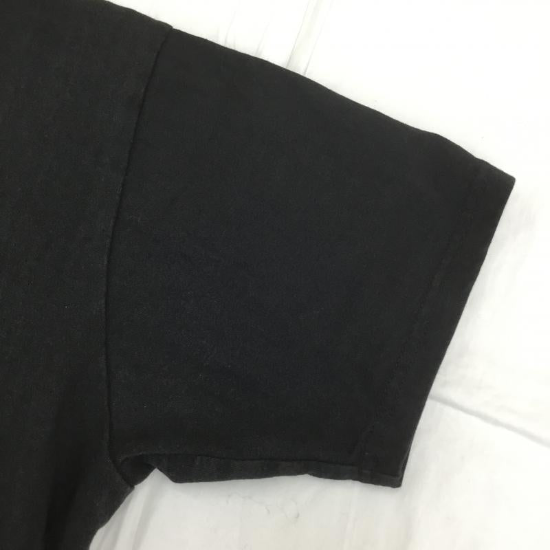 ヒューストン HOUSTON Tシャツ 半袖 L プリント 黒 / ブラック / メンズ USED 古着 中古 10068421