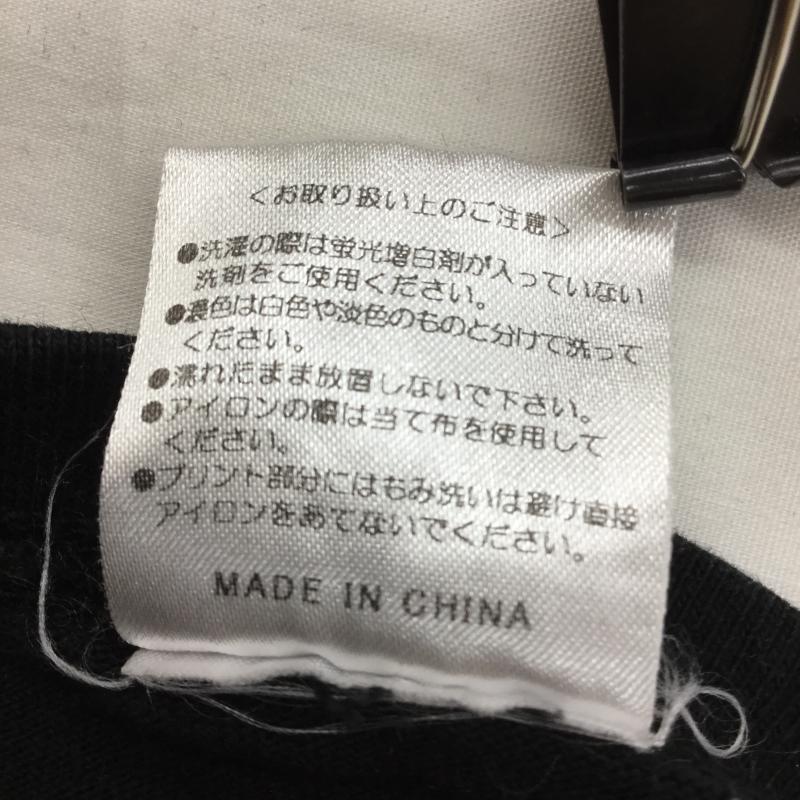 ヒューストン HOUSTON Tシャツ 半袖 L プリント 黒 / ブラック / メンズ USED 古着 中古 10068421