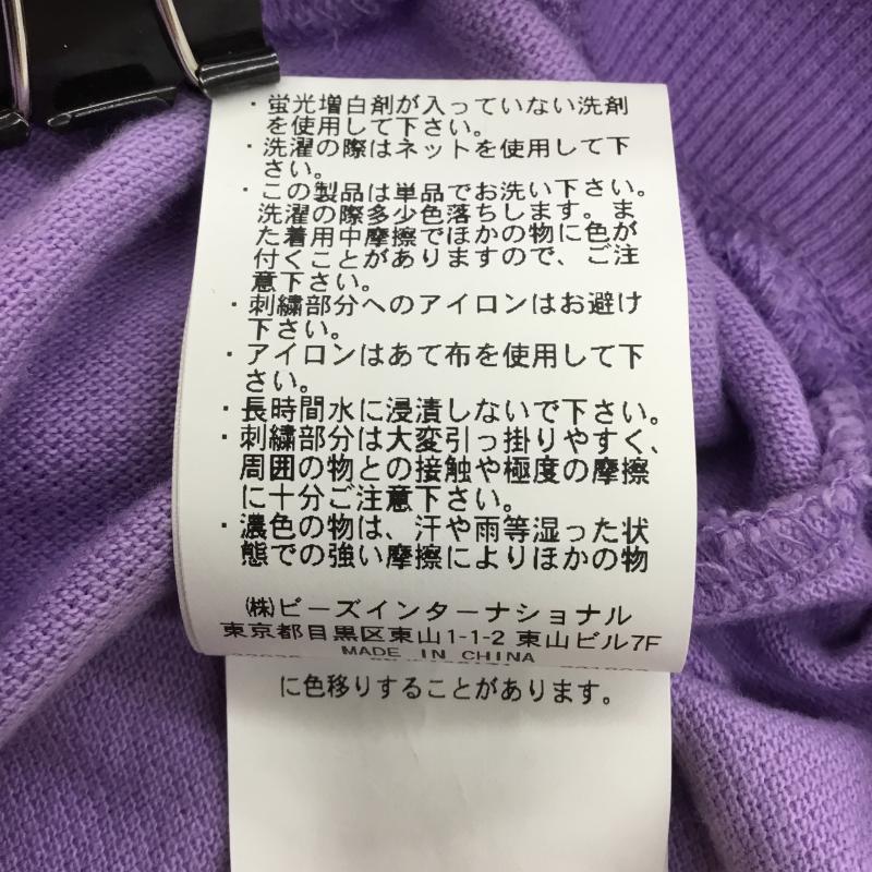 エックスガール X-girl ポロシャツ 長袖 2 ロゴ、文字 紫 / パープル / レディース USED 古着 中古 10068446