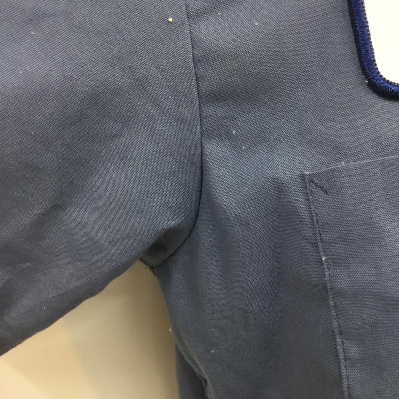シンタス CiNTAS シャツ、ブラウス 半袖 Z3A054 ワークシャツ ショート丈 ワッペン L 青 / ブルー / メンズ USED 古着 中古 10068474